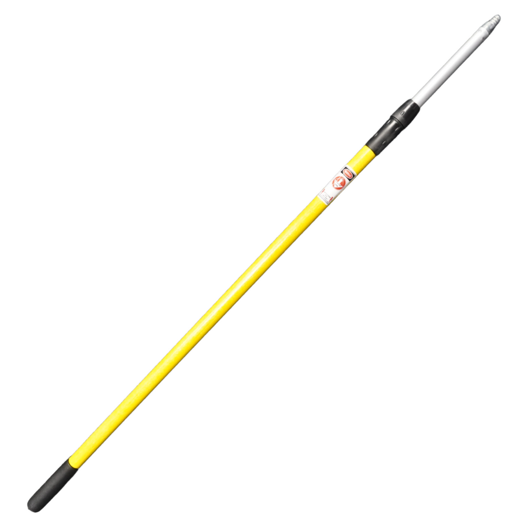 Bundle - 4'-8' Fiberglass Wash Pole & 10" Soft Bristle Wash Brush